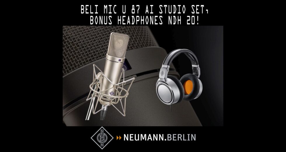 NEUMANN PROMO: Beli Mic U 87 Ai Studio Set, Bonus Headphones NDH 20!