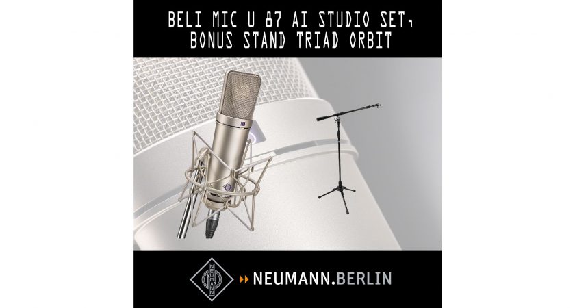 NEUMANN PROMO: Beli Mic U 87 Ai Studio Set, Bonus Stand Triad Orbit T2 System!