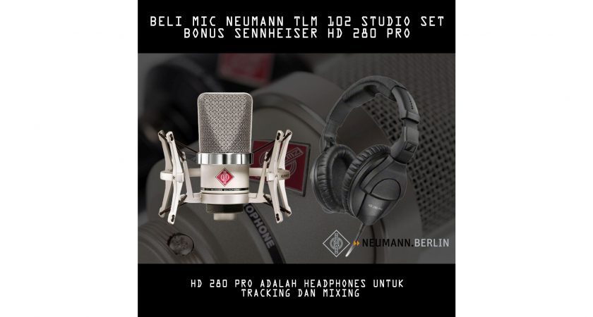 NEUMANN PROMO: Beli Mic TLM 102 Studio Set, Bonus Headphones SENNHEISER HD 280 PRO!