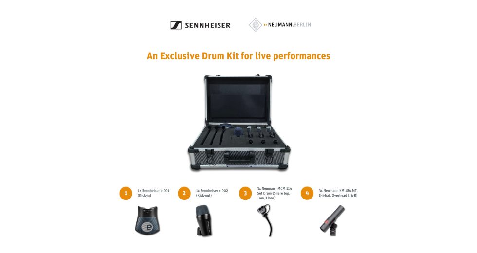 NEUMANN-SENNHEISER Mic Drum Kit Basic