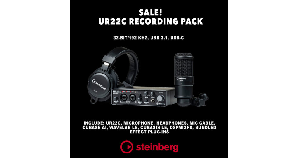 STEINBERG UR22C Recording Pack Sale!